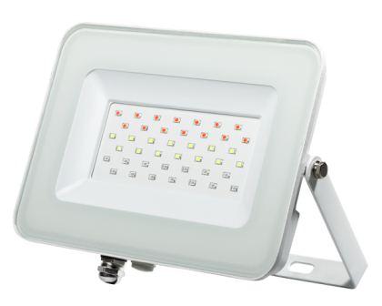 Светодиодный цветной прожектор с пультом Jazzway PFL-30W RGB WH IP65 цветного свечения 5012103