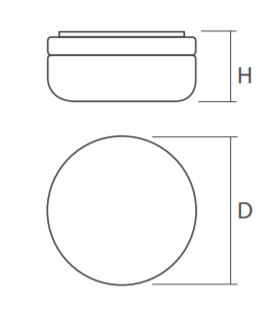Габаритные размеры PBH-PC4-RSS Sensor Габаритные размеры PPBH-PC4-RSS 10W 4000K CL IP65 SENSOR
